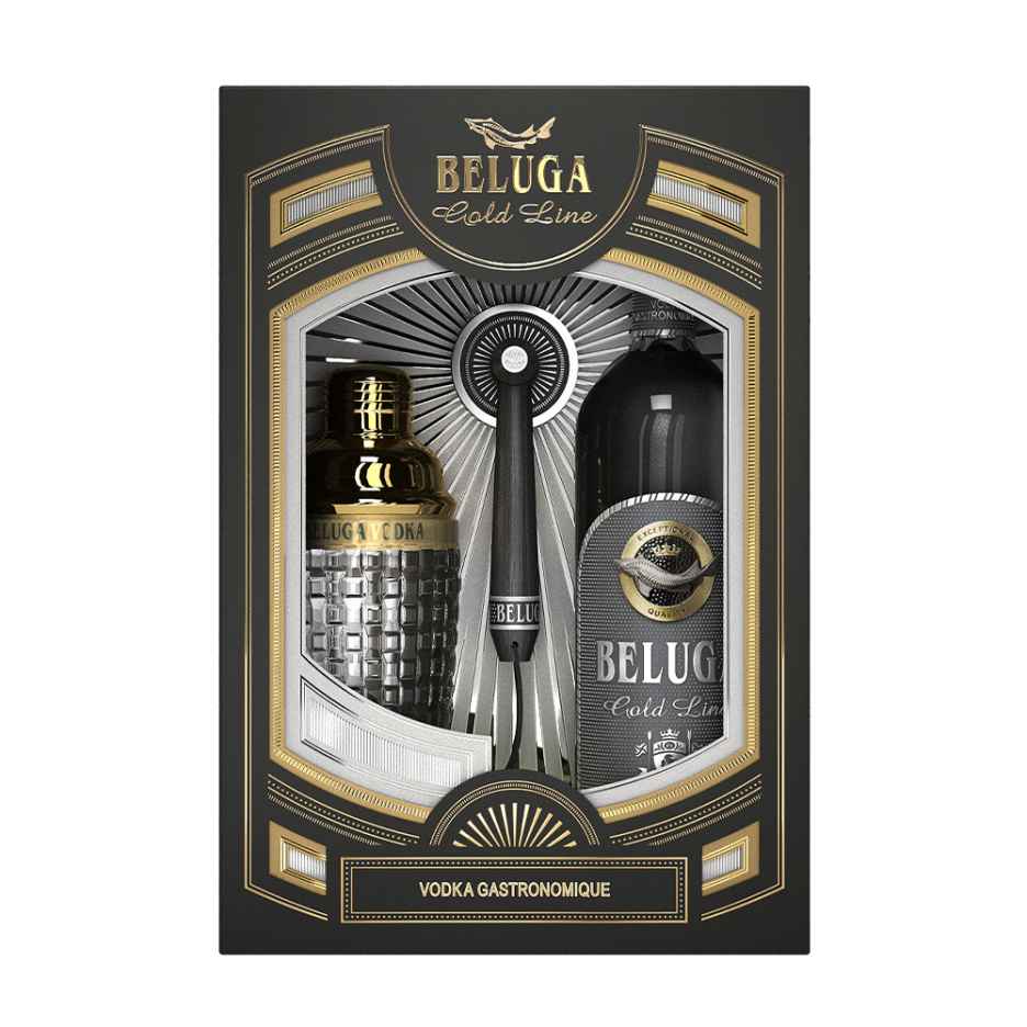 Beluga Gold Line Vodka 70cl Gift Set
