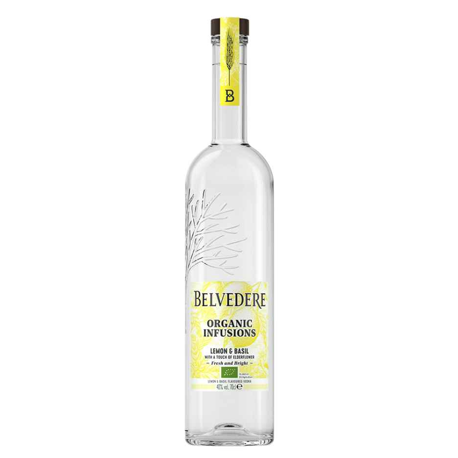 Belvedere Organic Infusions Lemon & Basil Vodka 70cl