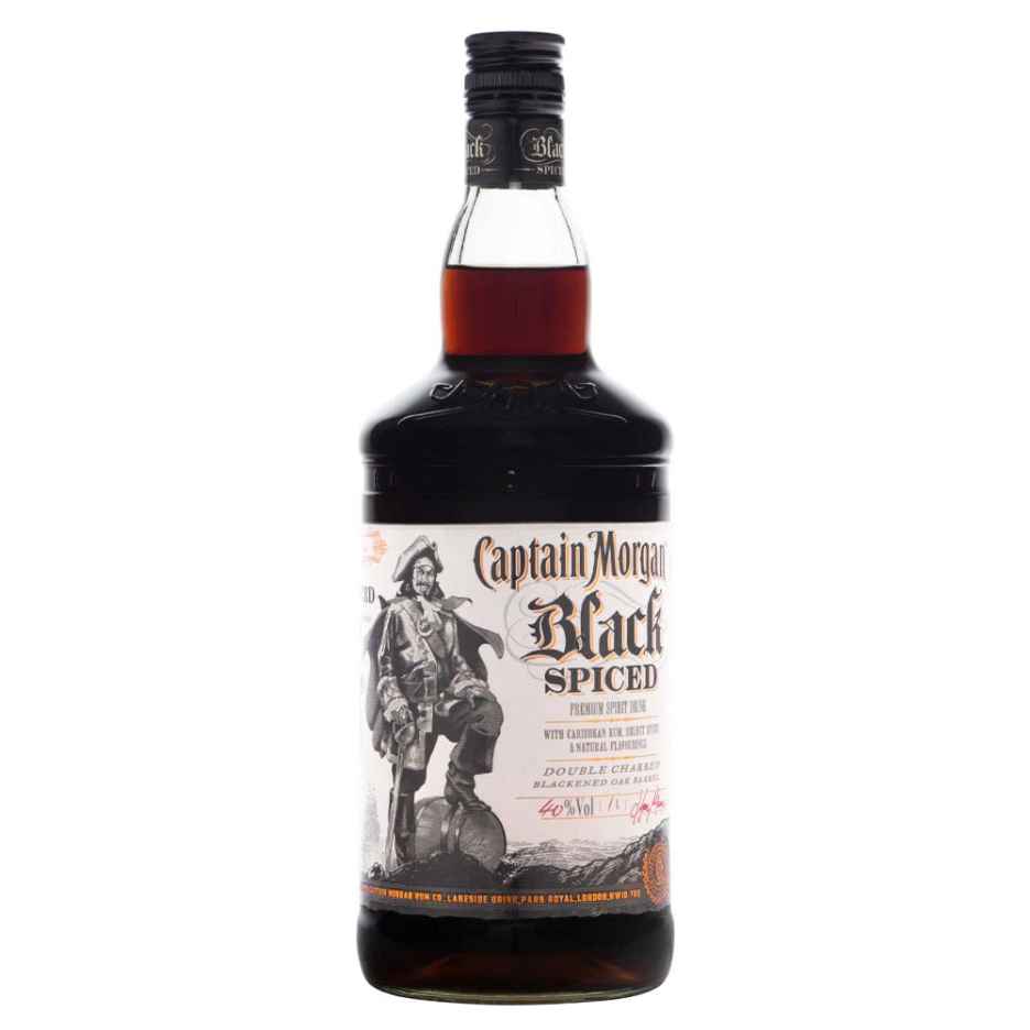 Captain Morgan Black Spiced Rum 1Ltr