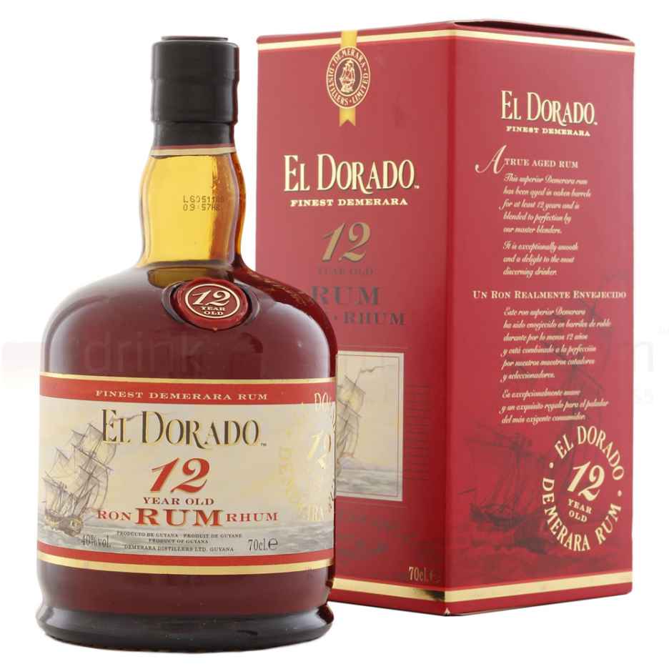 El Dorado 12 yo Guyanan Premium Blended Aged Dark Rum 70cl