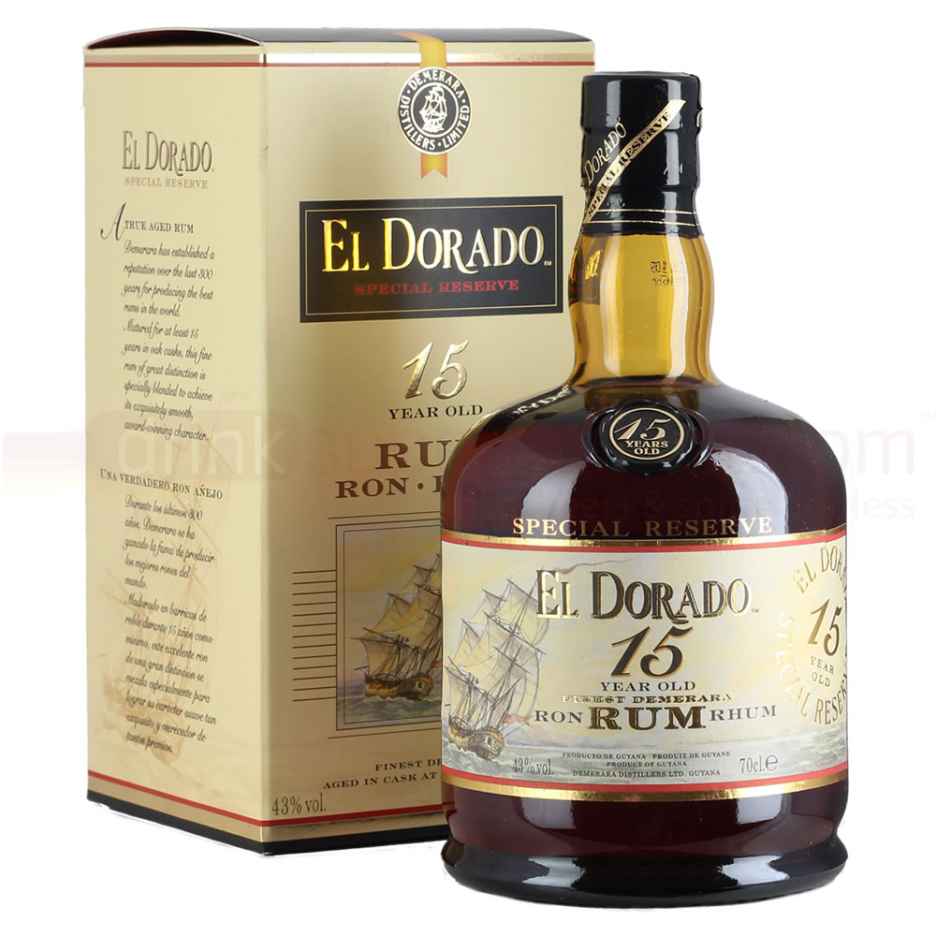 El Dorado 15 yo Special Reserve Guyanan Premium Blended Aged Dark Rum 70cl