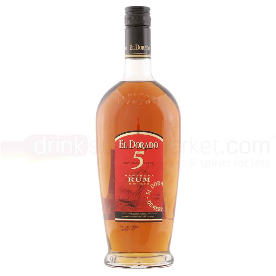 El Dorado 5 yo Gold Anejo Aged Guyanan Rum Rhum Ron 70cl 40%