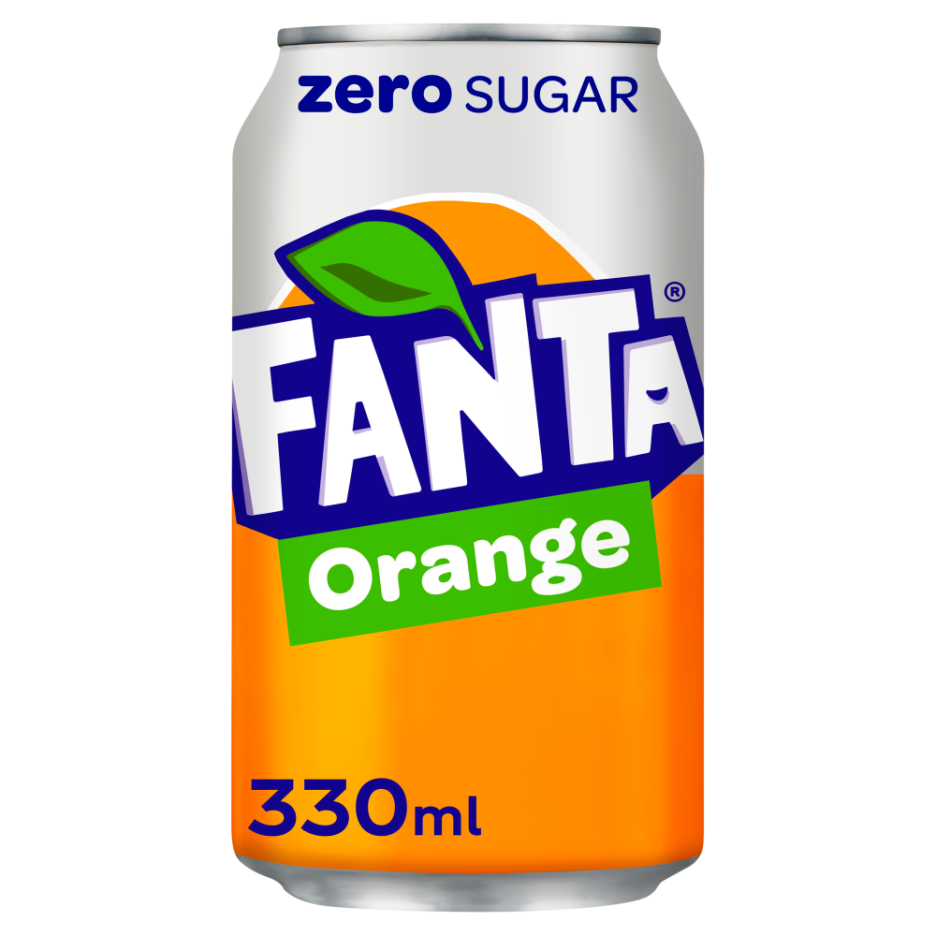 Fanta Orange Zero 24x 330ml Cans