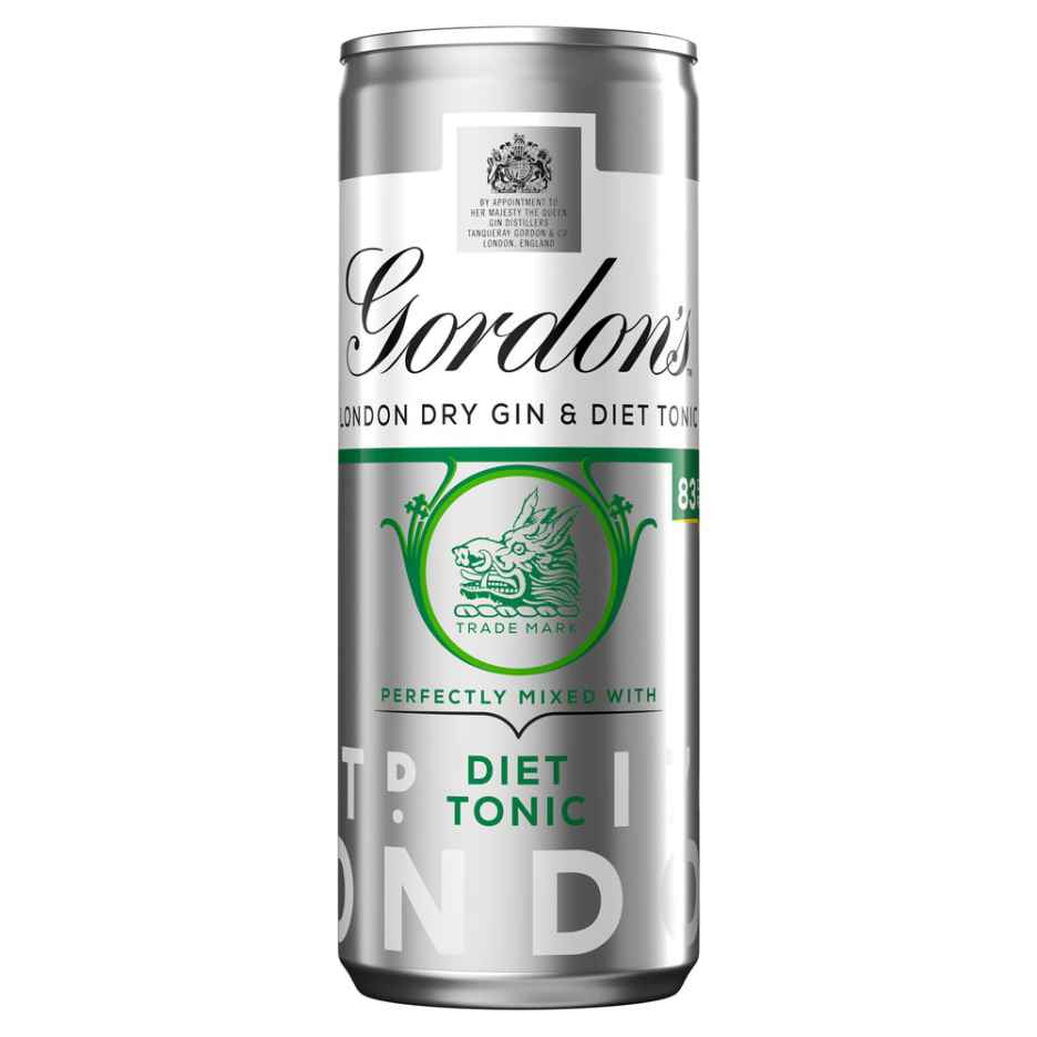 Gordons Gin and Slim Tonic Premix 12 x 250ml