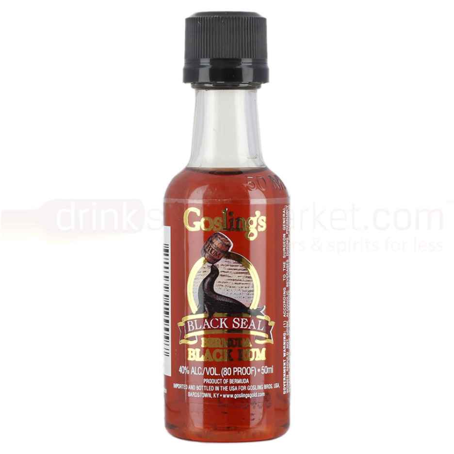 Goslings Black Seal Bermuda Blended Dark Rum 5cl Miniature