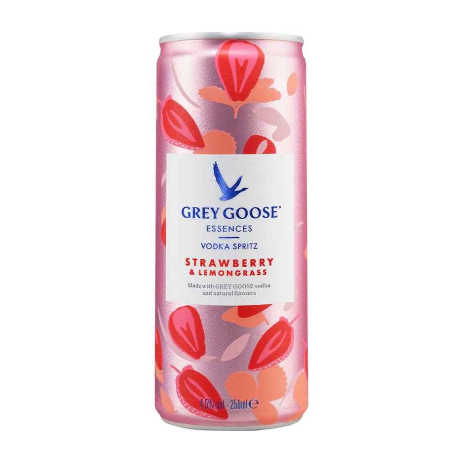 Grey Goose Essences Strawberry & Lemongrass Vodka Spritz 250ml