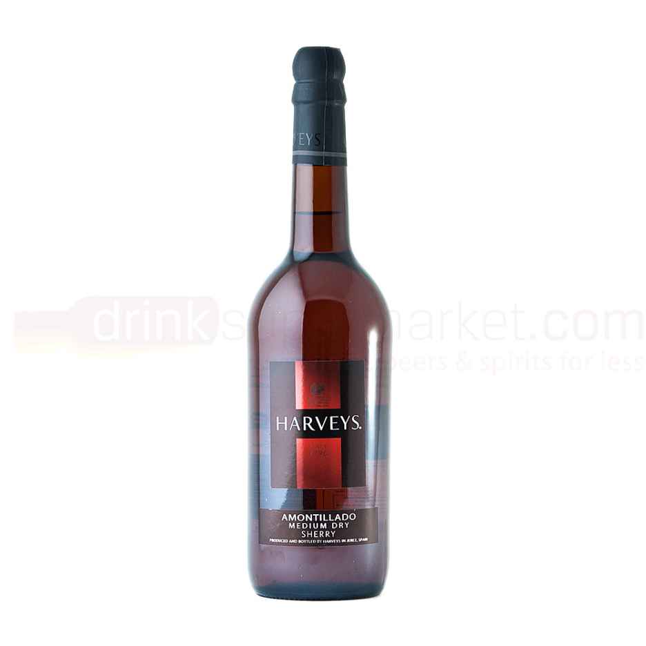 Harveys Amontillado Spanish Medium Dry Sherry 75 cl 17.5% ABV
