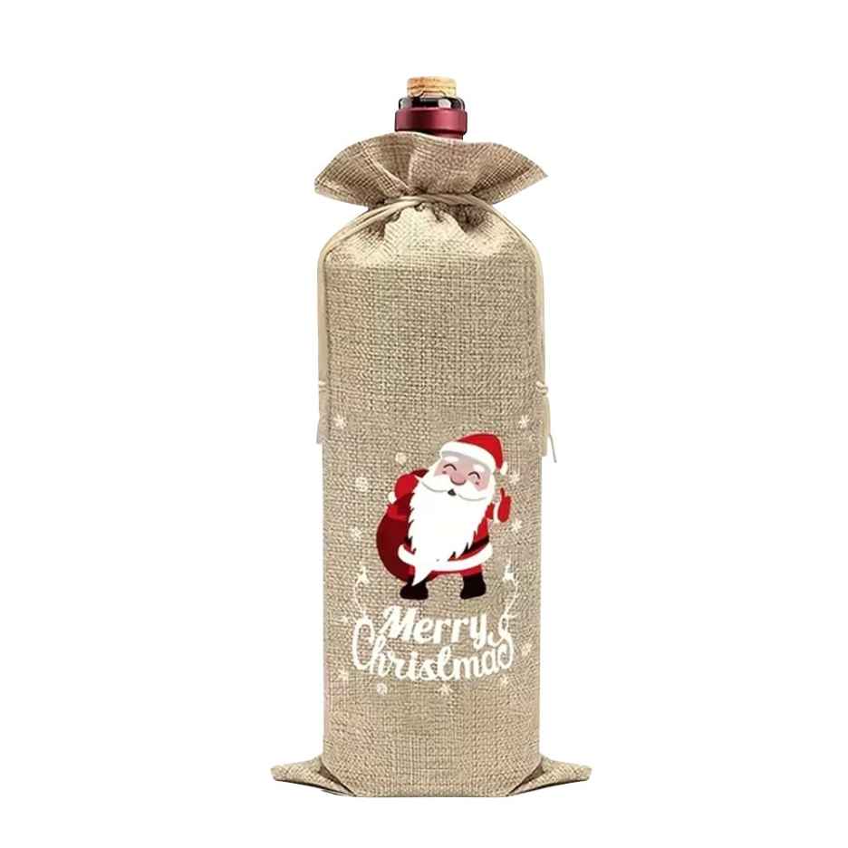 Kraft Snowman Bottle Bag
