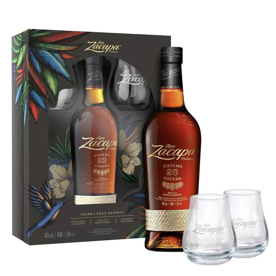 Ron Zacapa Centenario Sistema Solera 23 Year Rum 70cl Gift Set