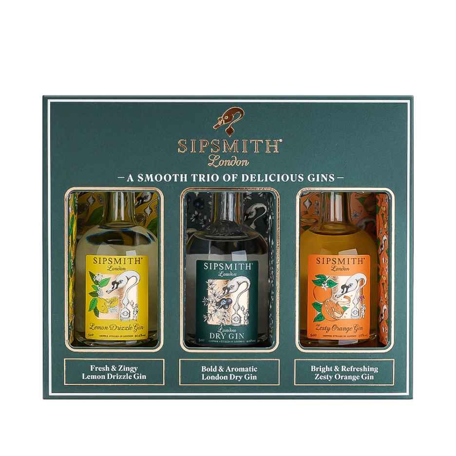 Sipsmith Gin 3x5cl Miniature Gift Pack