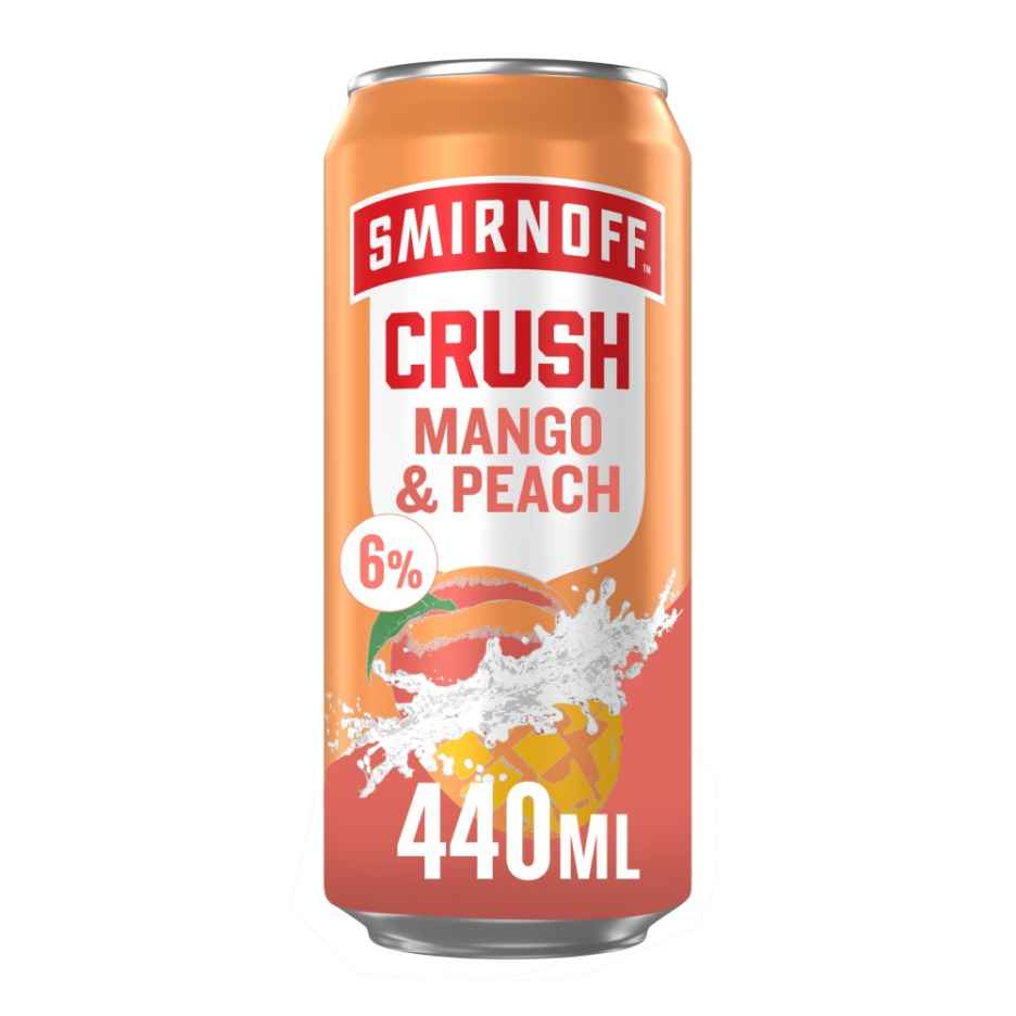 Smirnoff Crush Mango & Peach 440ml Can