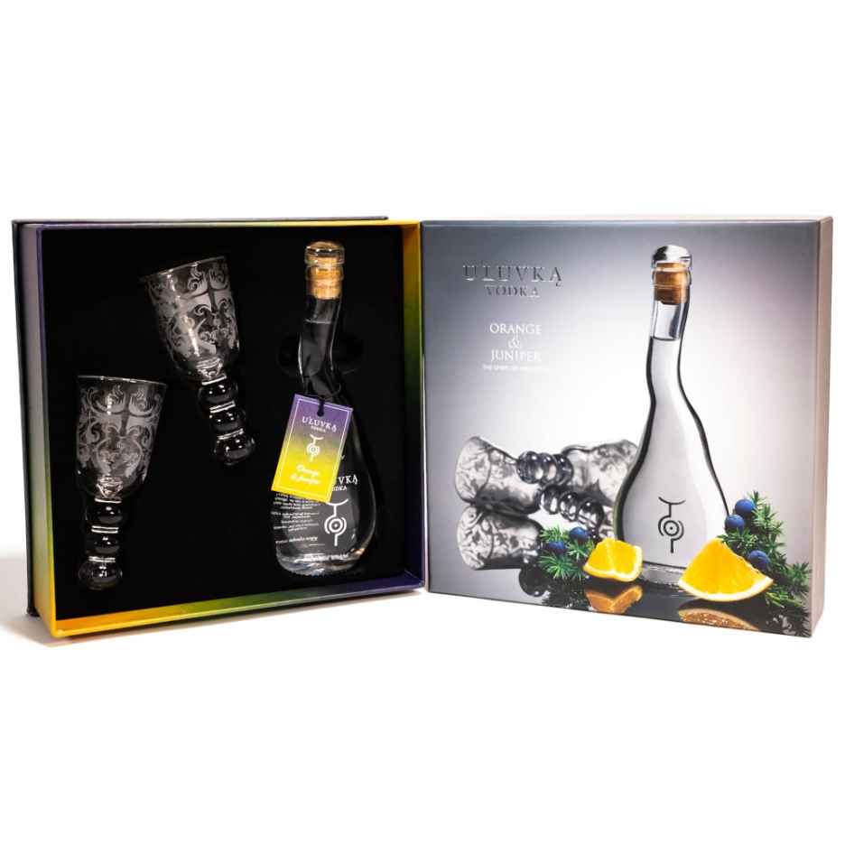 U'Luvka Orange & Juniper Vodka 10cl Spirit of Pleasure Gift Pack 